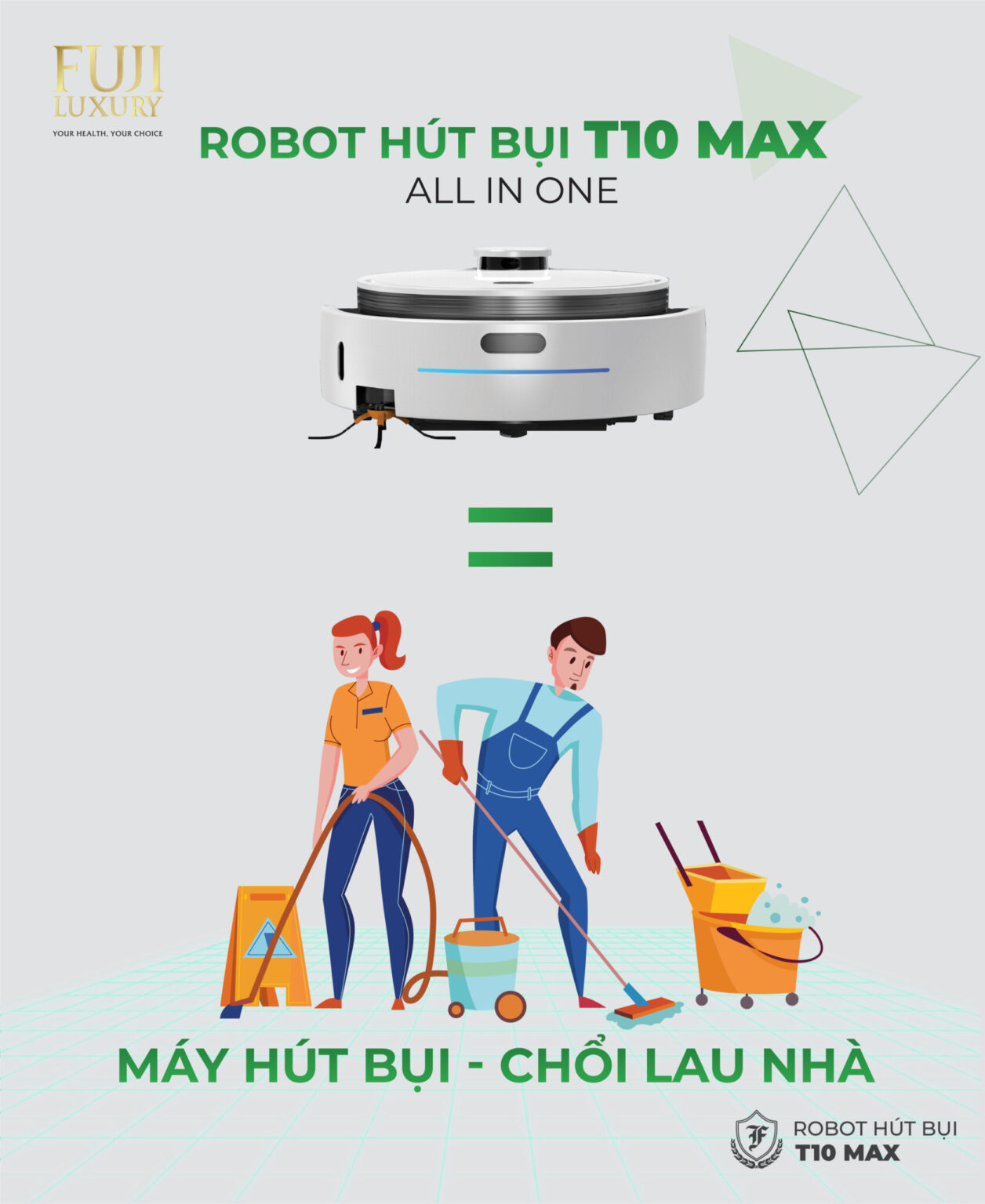 Robot Lau Nhà Có Thể Tự Giặt Khăn Lau Đầu Tiên Tại Việt Nam