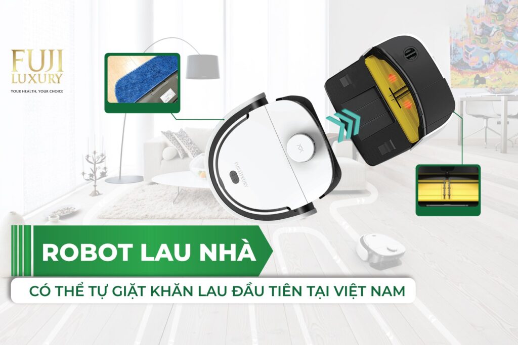 Robot Lau Nhà Có Thể Tự Giặt Khăn Lau Đầu Tiên Tại Việt Nam